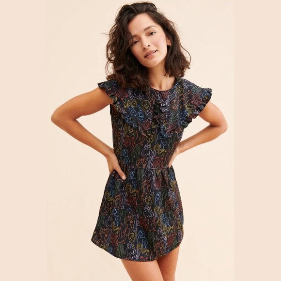 Dazey LA Print Mini Dress - Picture 1 of 2